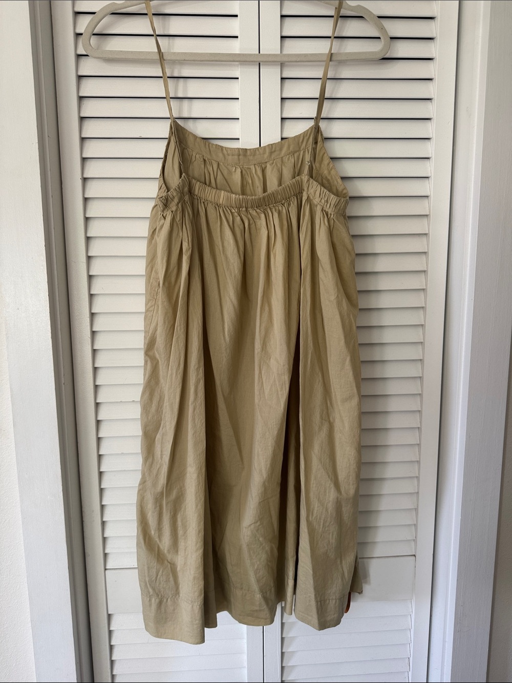 Mikoh Tan dress size 2 with tie option - Picture 2 of 4